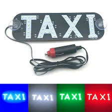 Taxi Top Signs For Sale Advertising Led City Stop Roof Top For Cars New York Lights Cab Top Magnetic Magnet Boots Silver